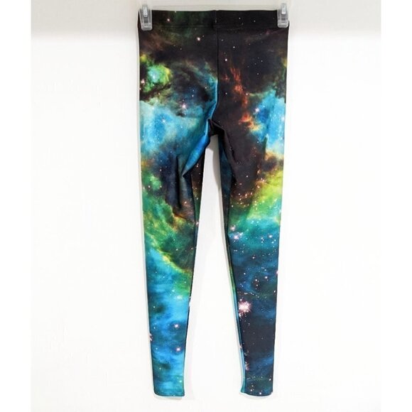 Blackmilk | Galaxy Green Leggings - Picture 2 of 10